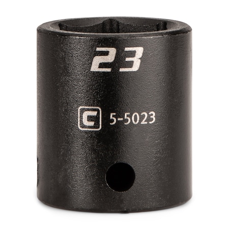 Capri Tools 1/2 in Drive 23 mm 6-Point Metric Shallow Impact Socket 5-5023